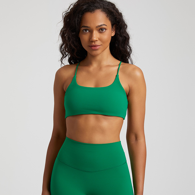 Sports Yoga Cross Back Bra With Pad SKL-LQ4059