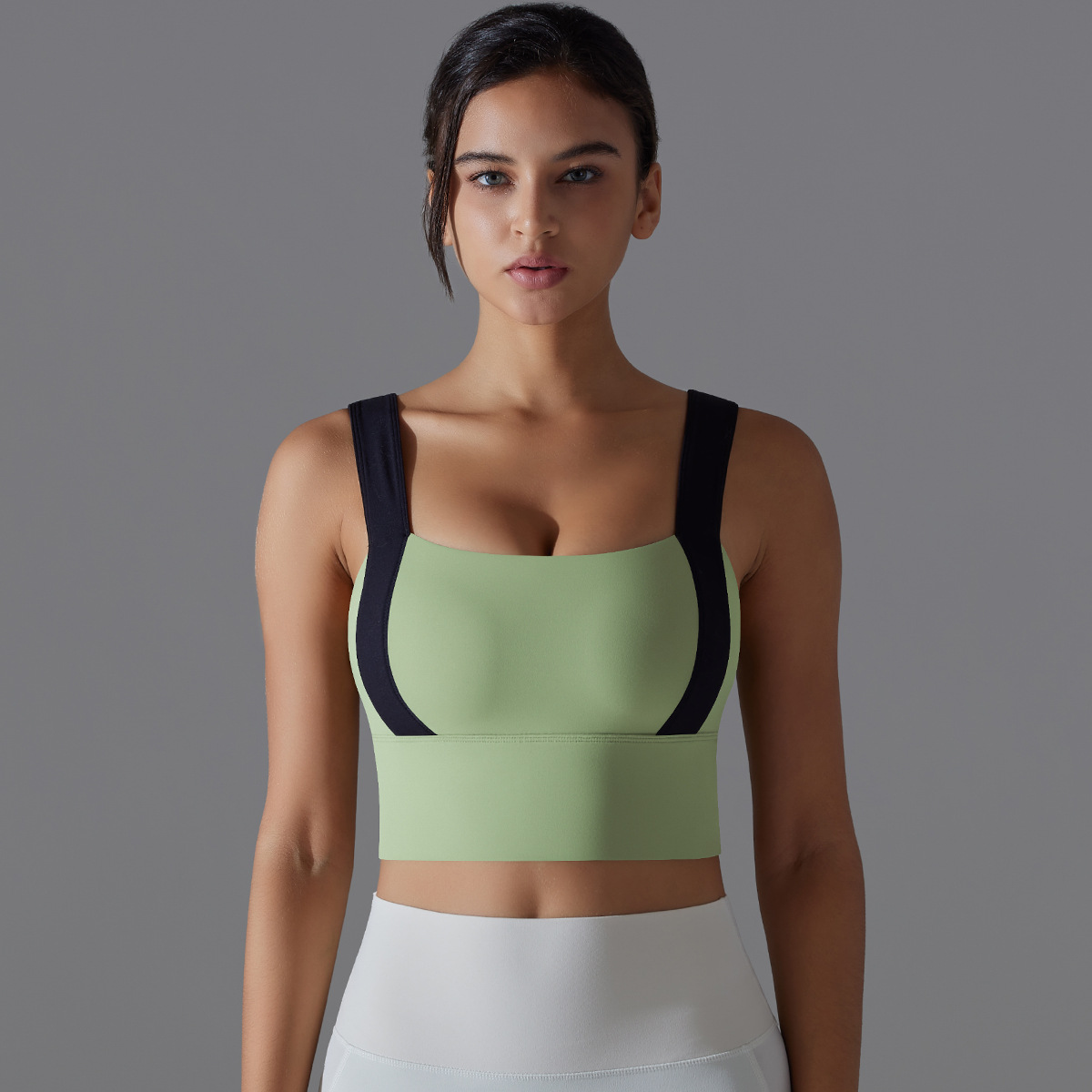 Gathering Quick - drying Breathable Yoga Bra 7063