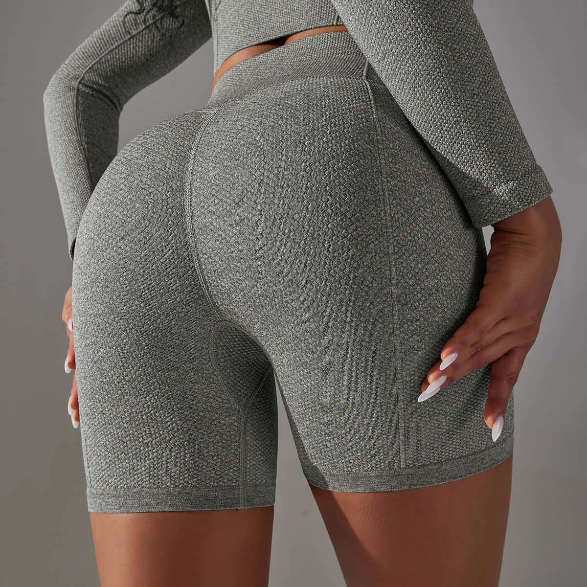 High-waisted Yoga Shorts Tummy Control Hip-lifting Tight Pants 6621