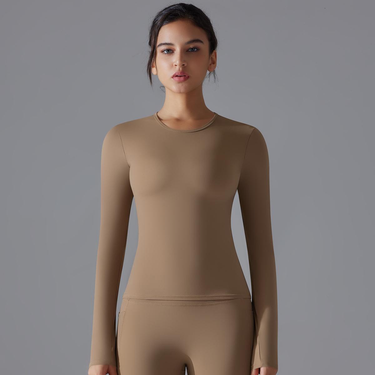 Naked-feeling Casual Pilates Long-sleeve Yoga Suit 6662