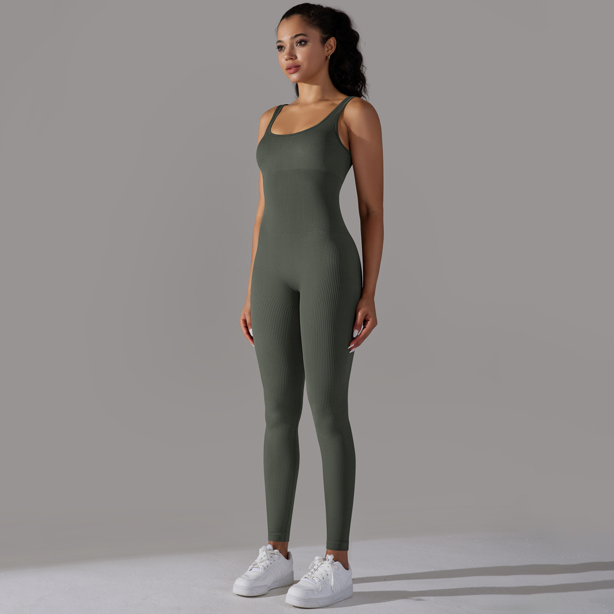 Belly-slimming Hip-lifting Quick-drying Tight Sports Romper  6643