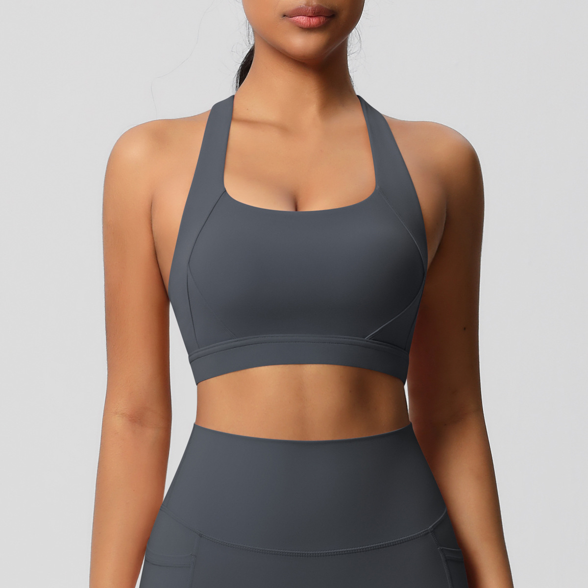 Sensational Tight Yoga Vest Shockproof High-intensity Sports Bra  7110
