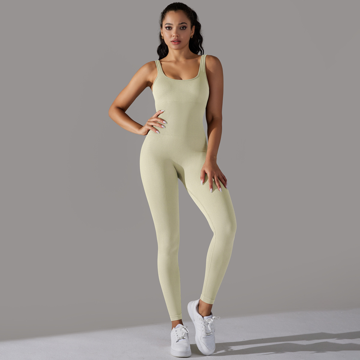 Belly-slimming Hip-lifting Quick-drying Tight Sports Romper  6643