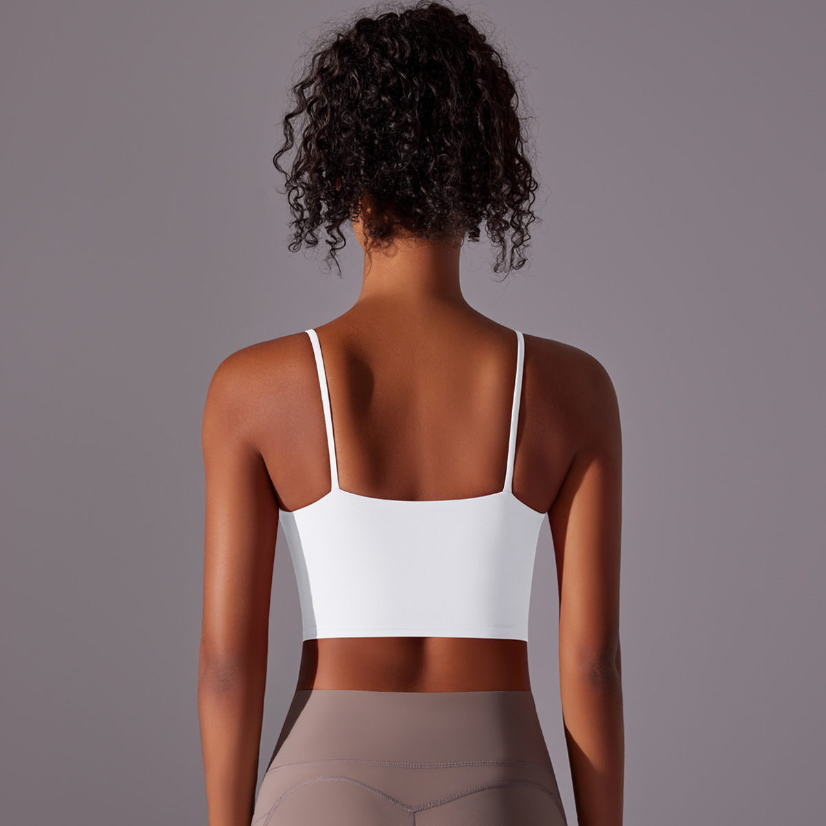 Spaghetti-Strap Backless Sports Bra 7003
