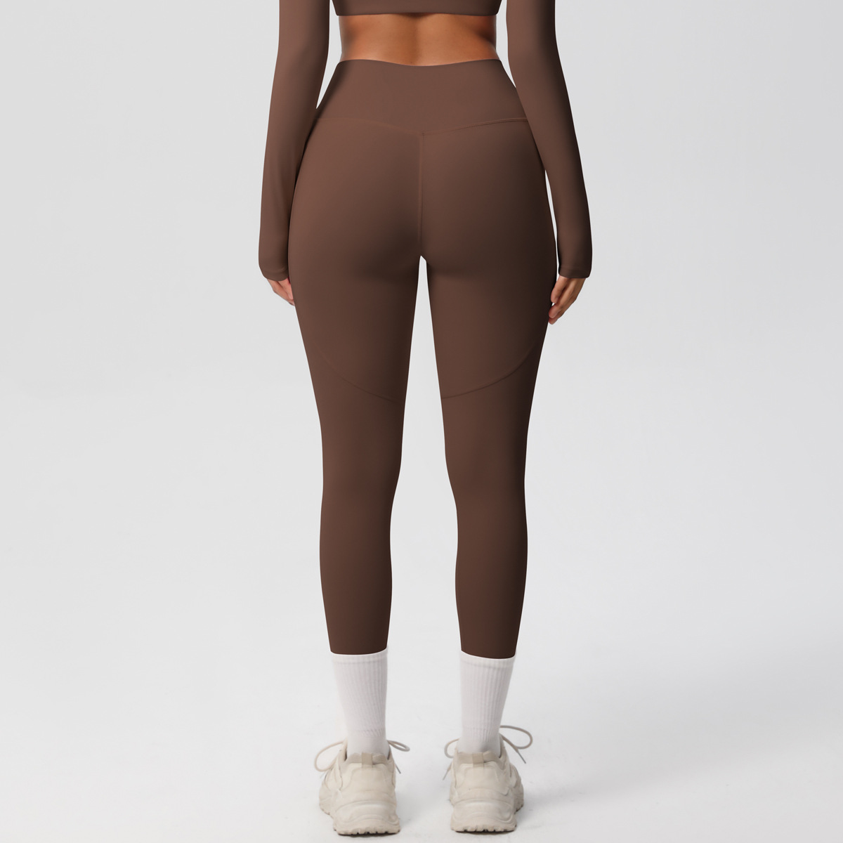 High-waisted Hip-lifting Quick-drying Long Pants with Pockets 7108