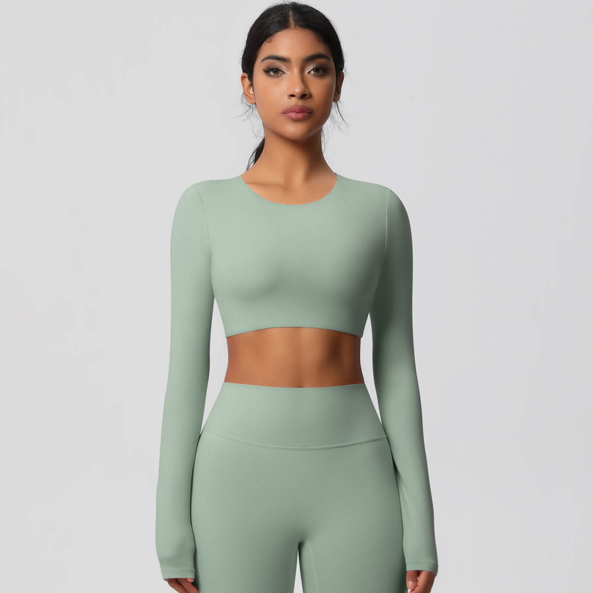 Women's Long-sleeve T-shirt for Outdoor Running 7104
