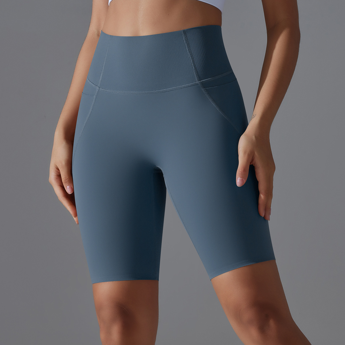High-waisted Hip-lifting Running Fitness Shorts 7059