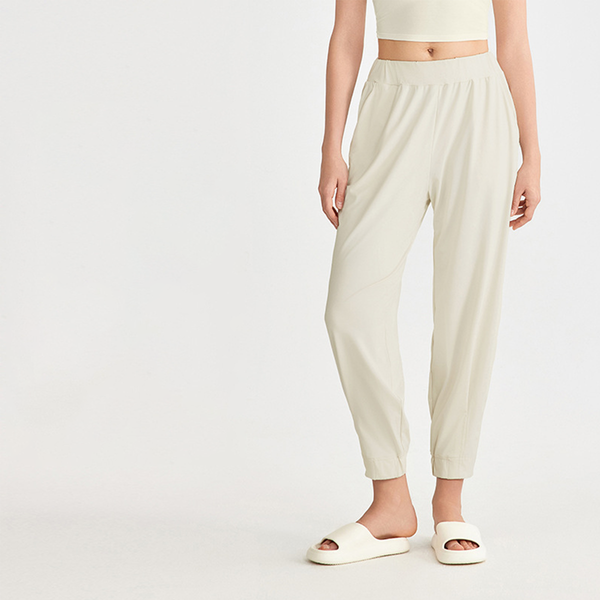 High-Waisted Cooling Loose Yoga Athletic Pants DWL115136