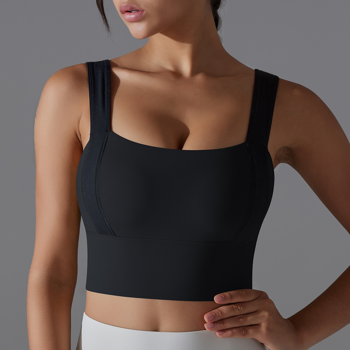 Gathering Quick - drying Breathable Yoga Bra 7063