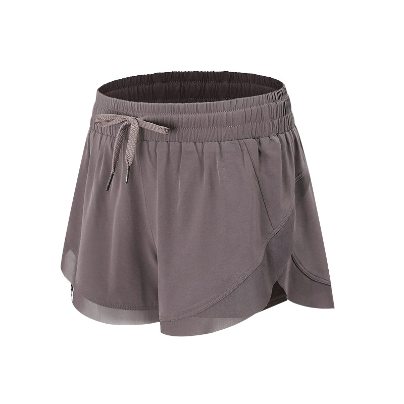 Fake Two-Piece Loose-Fit Athletic  Hidden Pockets Shorts 2028  