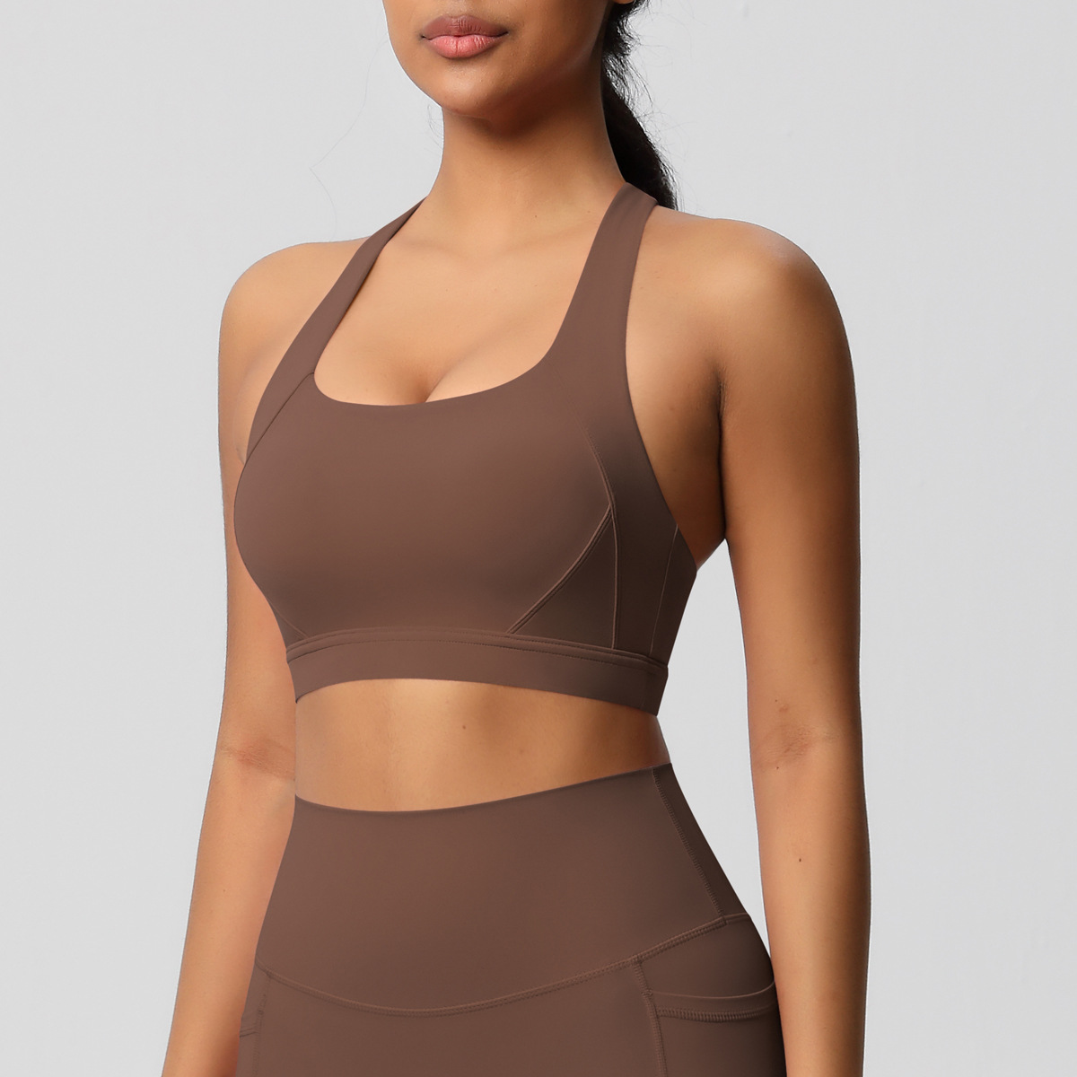 Sensational Tight Yoga Vest Shockproof High-intensity Sports Bra  7110