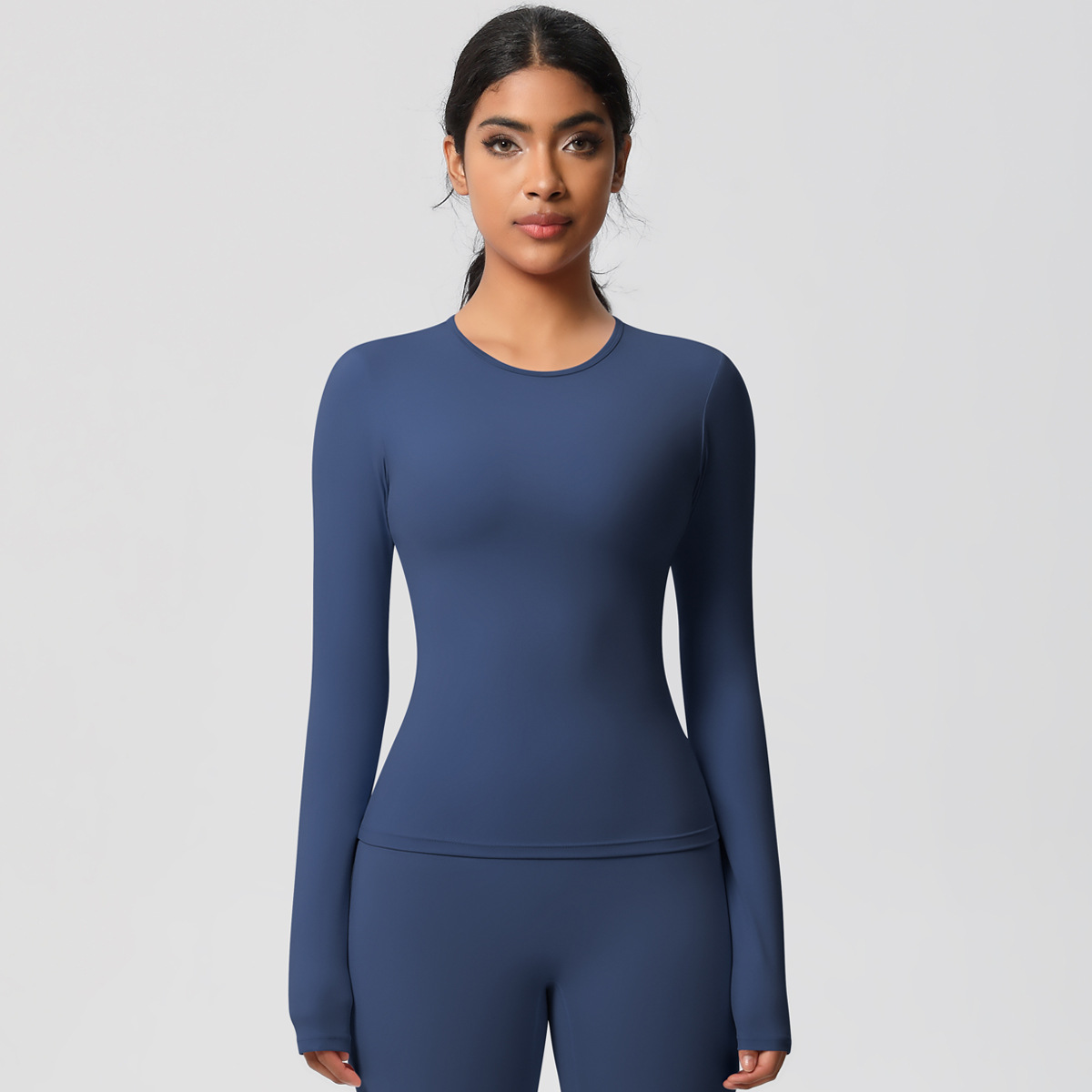 Fitted Long-sleeve Yoga Wear 7102