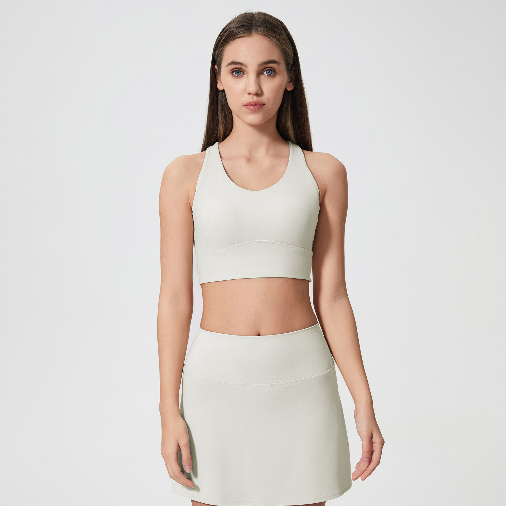 U-neck Sexy Solid Color Sports Yoga Bras D25068