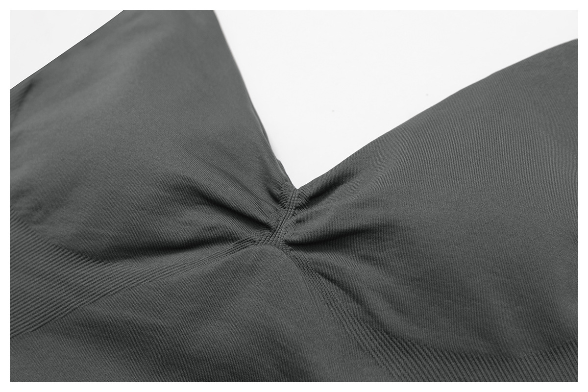 Seamless strapless yoga vest 5065