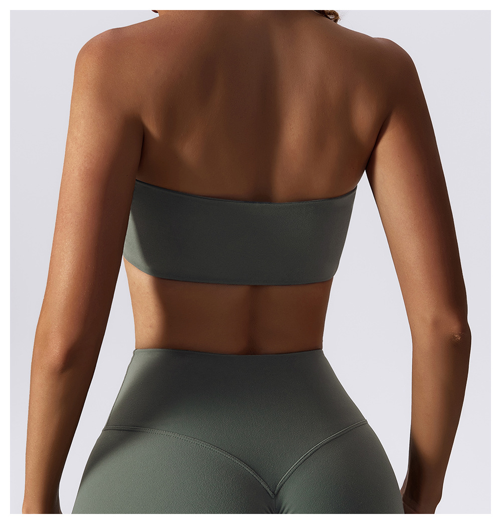 Anti - Peek Sports Bra Tube Top 8075