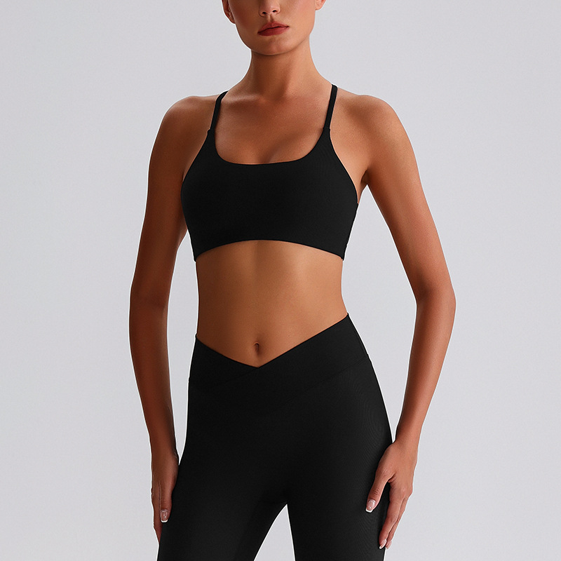 Ribbed Sports Yoga Bra With Pad SKL-LQ6005