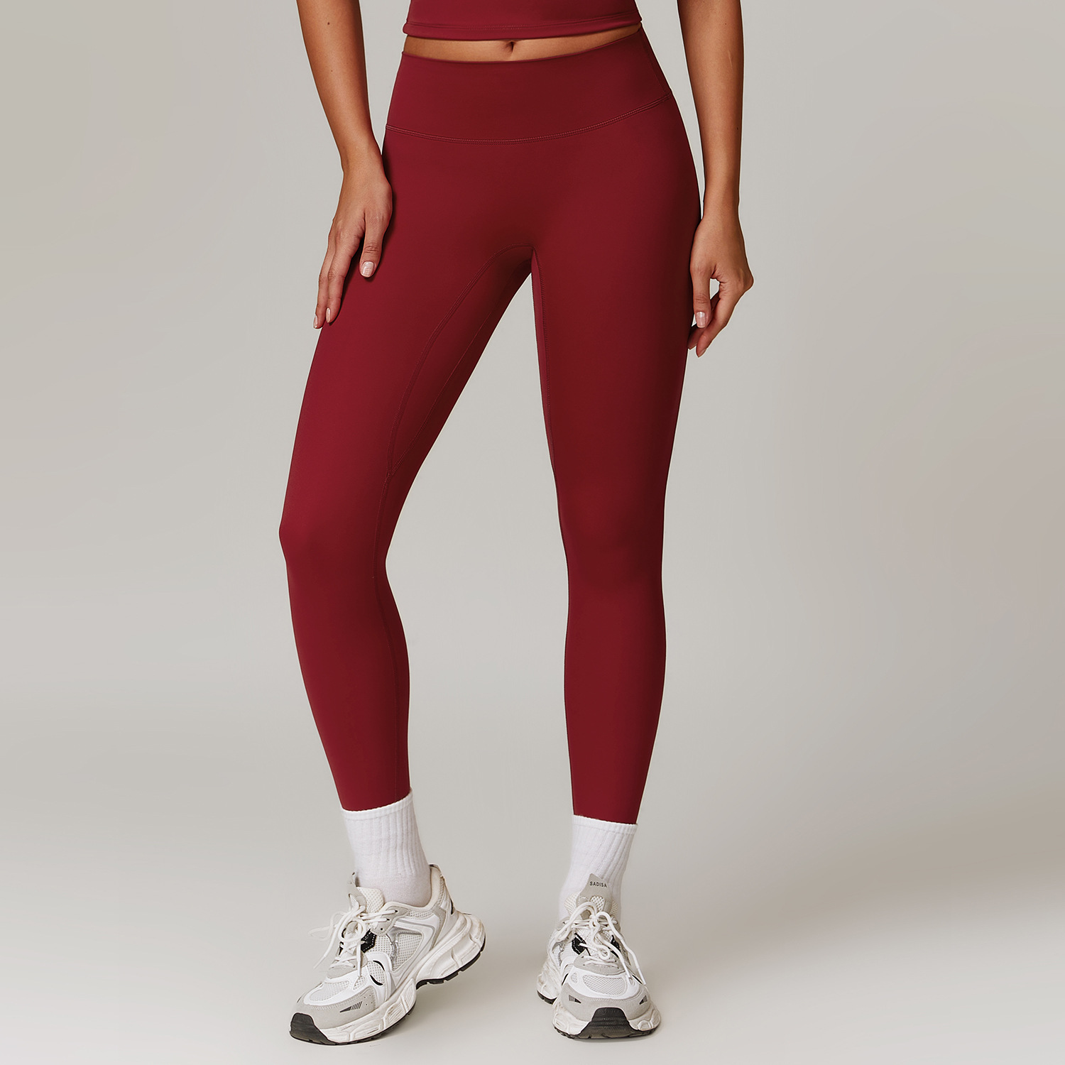 High  Waisted Abdominal  Toning Tight Yoga  Long Trousers 8519