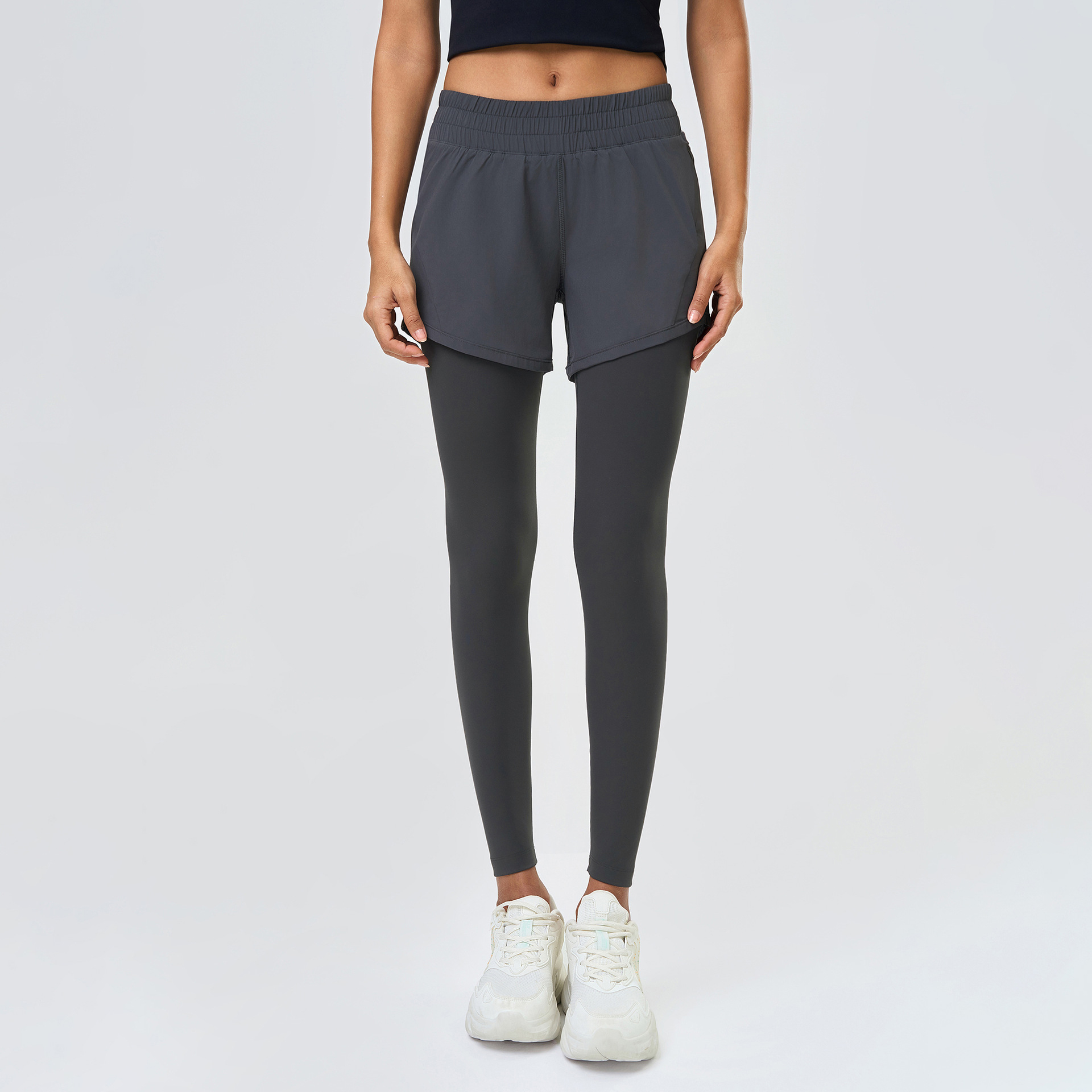 Butt-lifting Tight Solid Color Yoga Leggings D25051