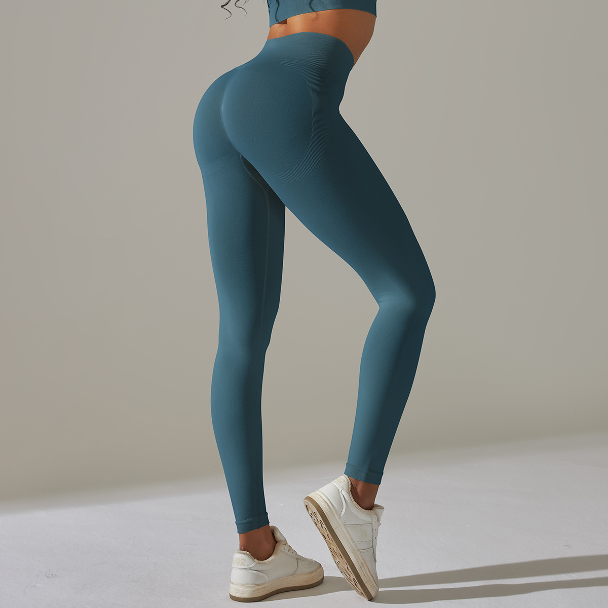 High-waisted Tight Quick-drying Running Fitness Pants 6610