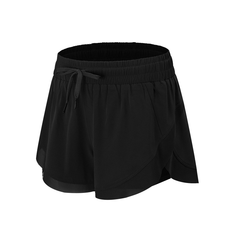 Fake Two-Piece Loose-Fit Athletic  Hidden Pockets Shorts 2028  