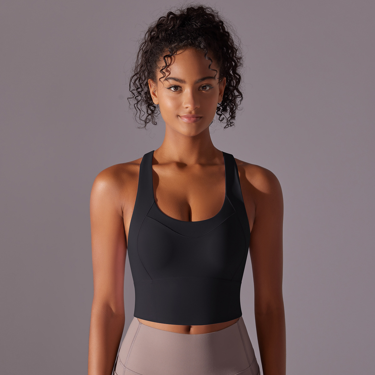 Cross-back Straps Naked-feeling Yoga Bra 7009