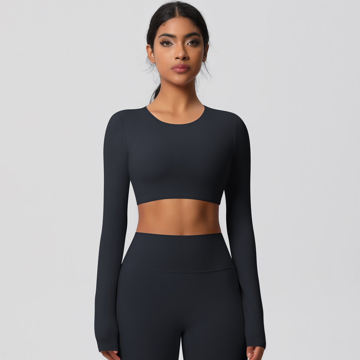 Women's Long-sleeve T-shirt for Outdoor Running 7104