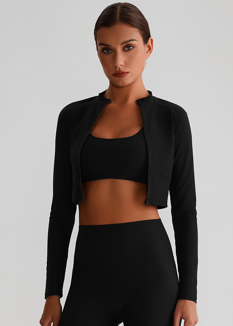 Long-Sleeved Yoga Zipper Jacket SKL-LQ6009