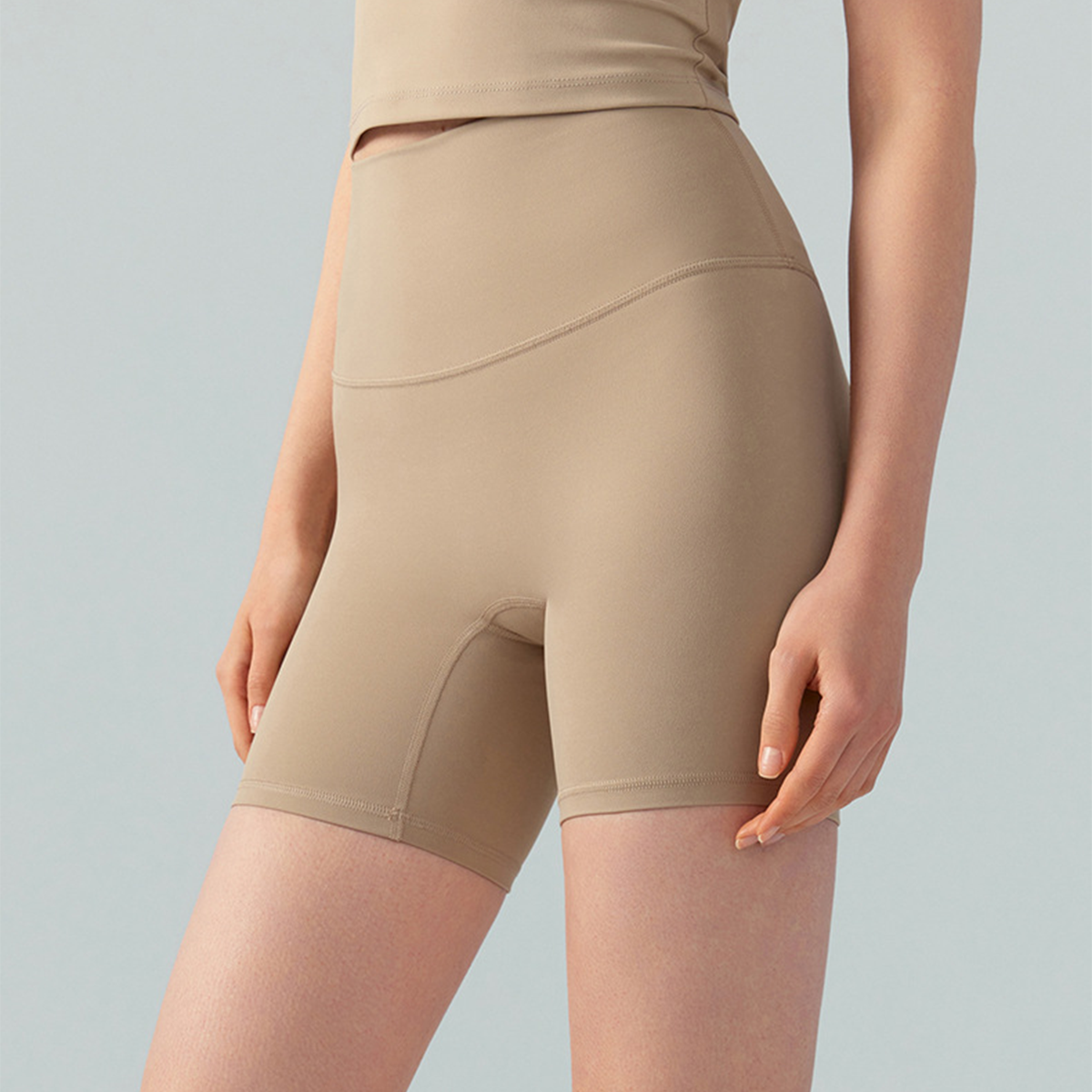 High-Waisted Tummy-Control Hip-Lifting Yoga Compression Shorts DSS729 