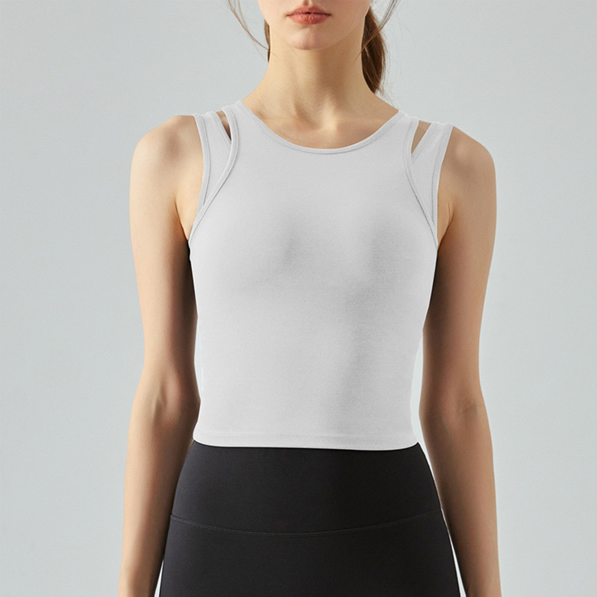  False Two-piece Running Fitness Shock-absorbing Yoga Bra DSG436 