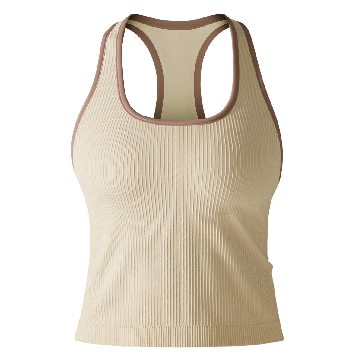 Sleeveless Quick-dry U-neck Tank Top 6633