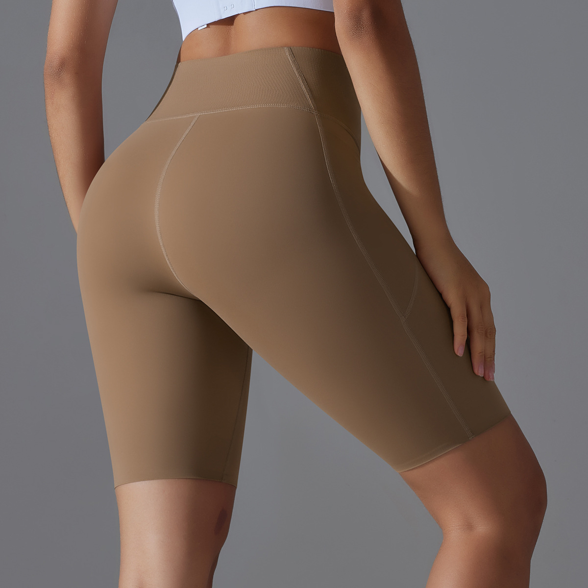 High-waisted Hip-lifting Running Fitness Shorts 7059