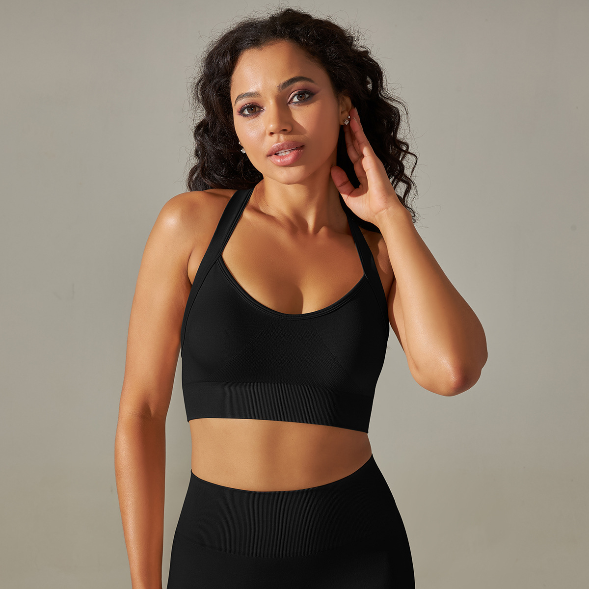 Cross-strap Sports Bra Running Fitness Vest 6606