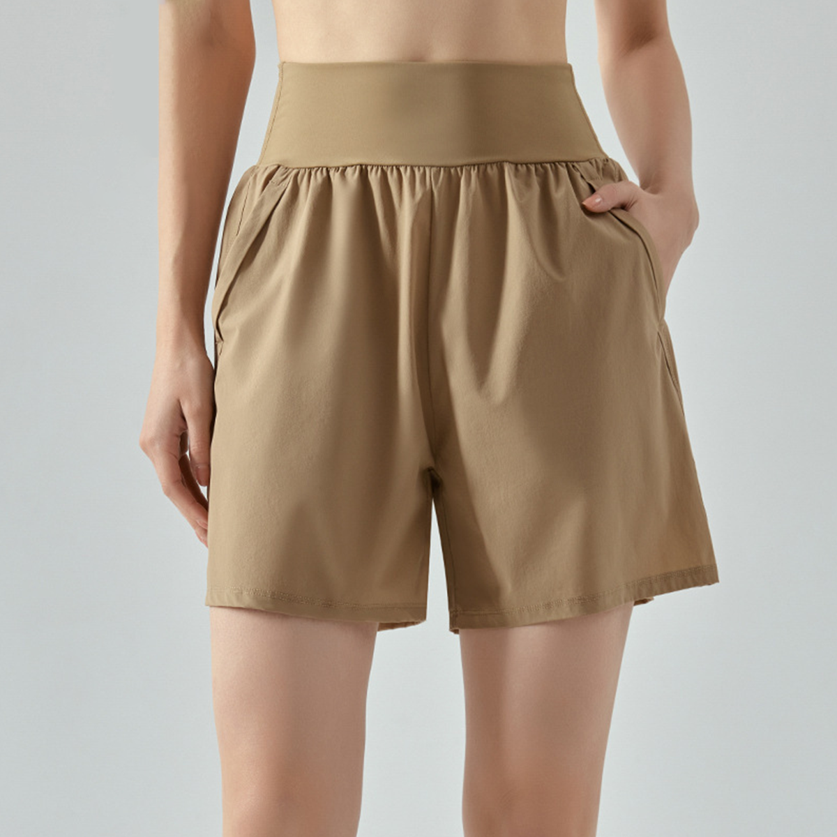 High-Waisted Sports Shorts with Double Pockets DSS476 