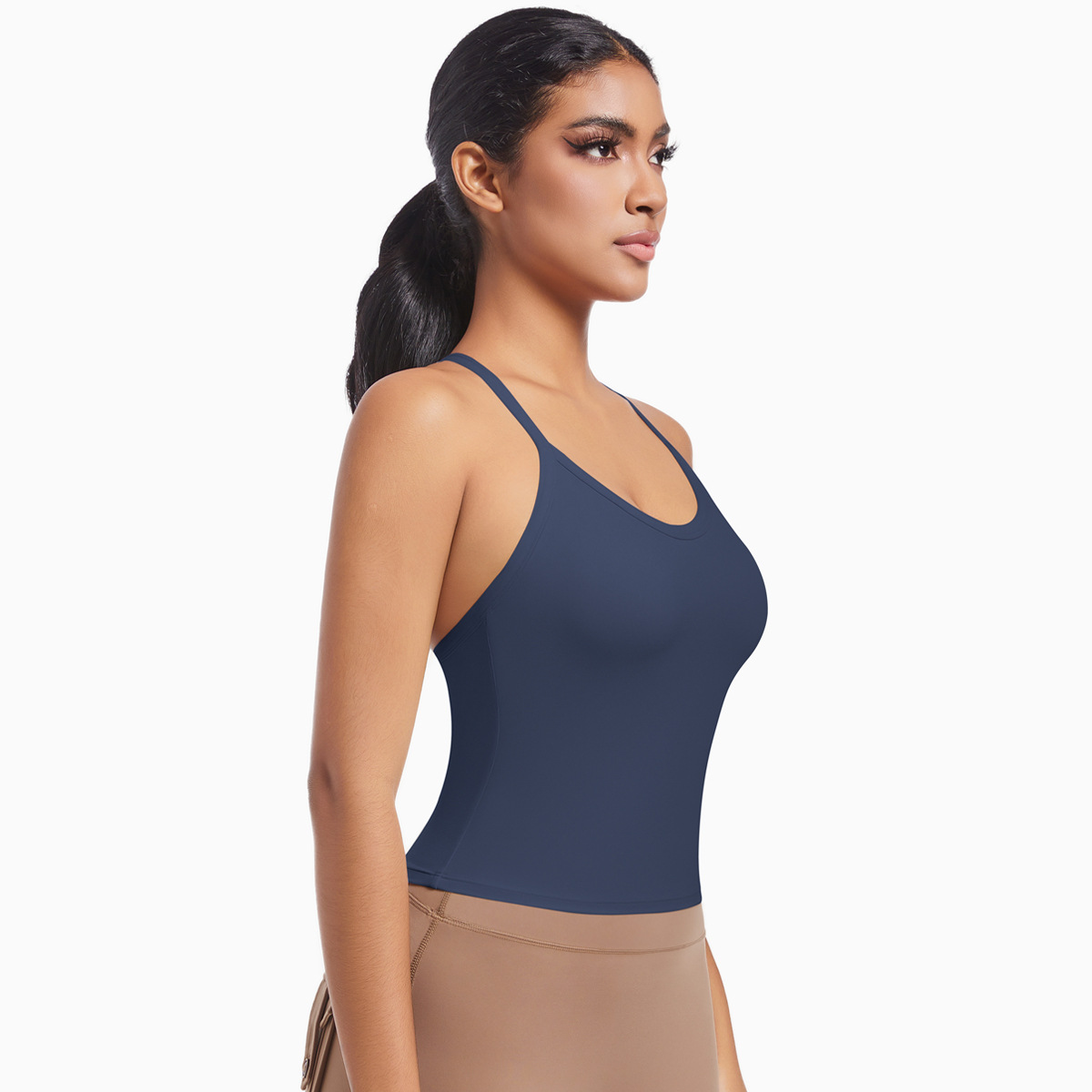 Cross Spaghetti-strap Fitness Vest for Women 7074