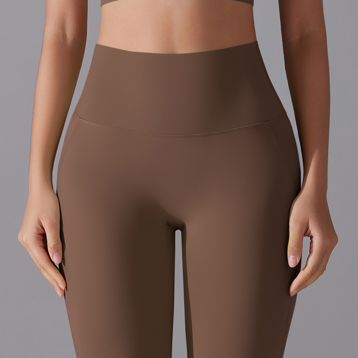 High-waisted Tight Hip-lifting Yoga Pants Naked-feeling Antibacterial 7053