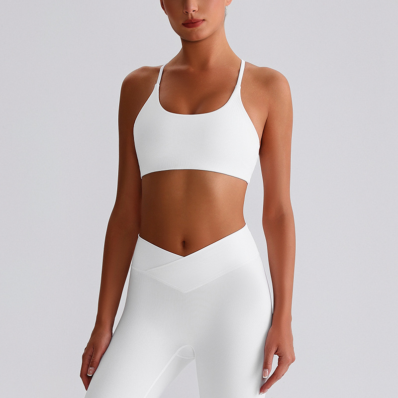Ribbed Sports Yoga Bra With Pad SKL-LQ6005