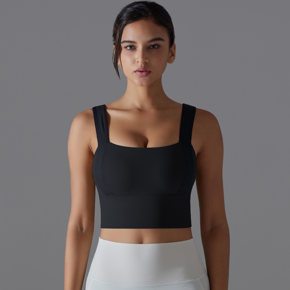 Gathering Quick - drying Breathable Yoga Bra 7063