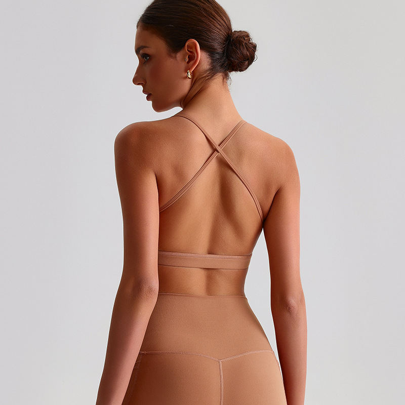 Cross-Back Sports Underwear Bra With Pad SKL-LQ2139