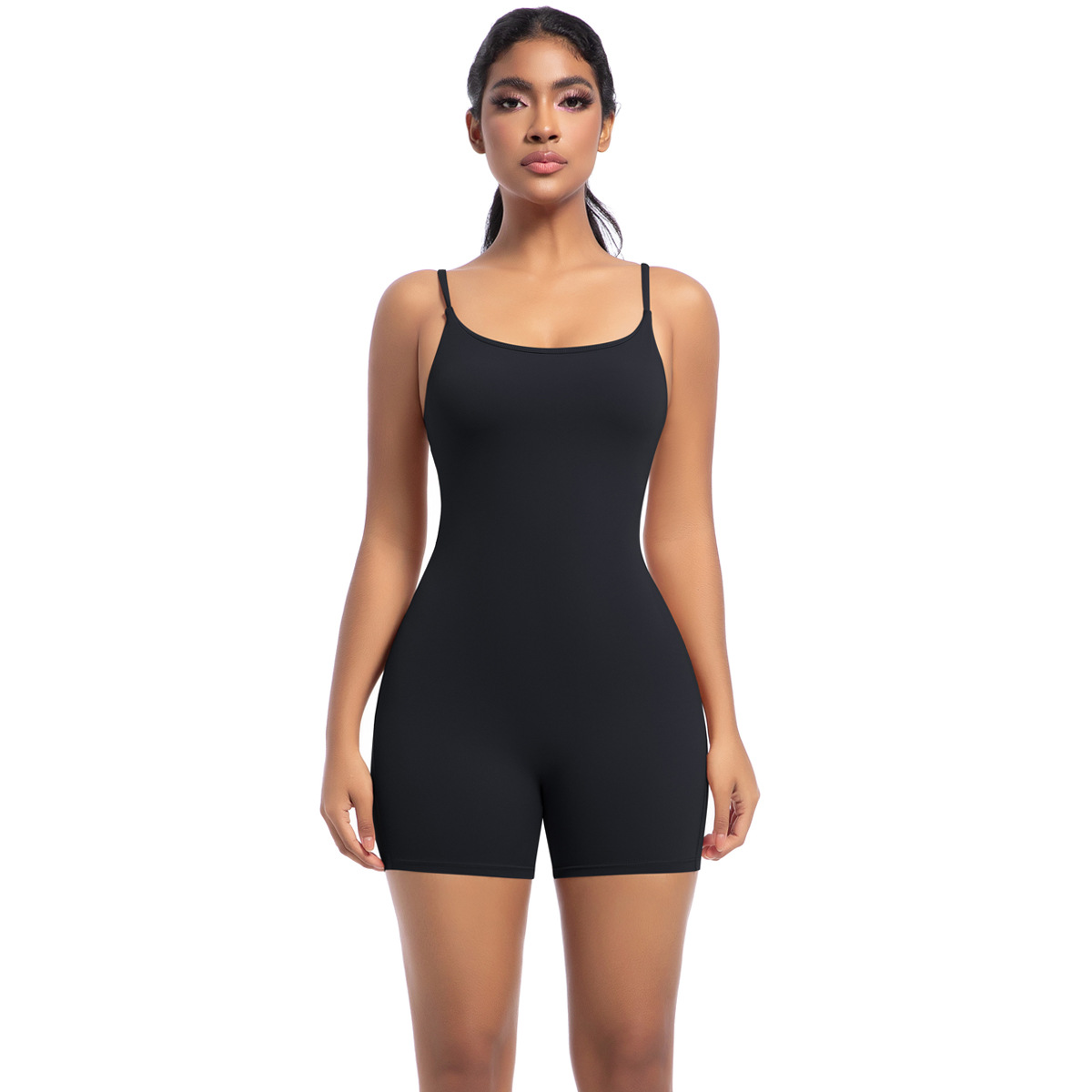 Spaghetti-strap Dance Sports and Fitness Romper 6673