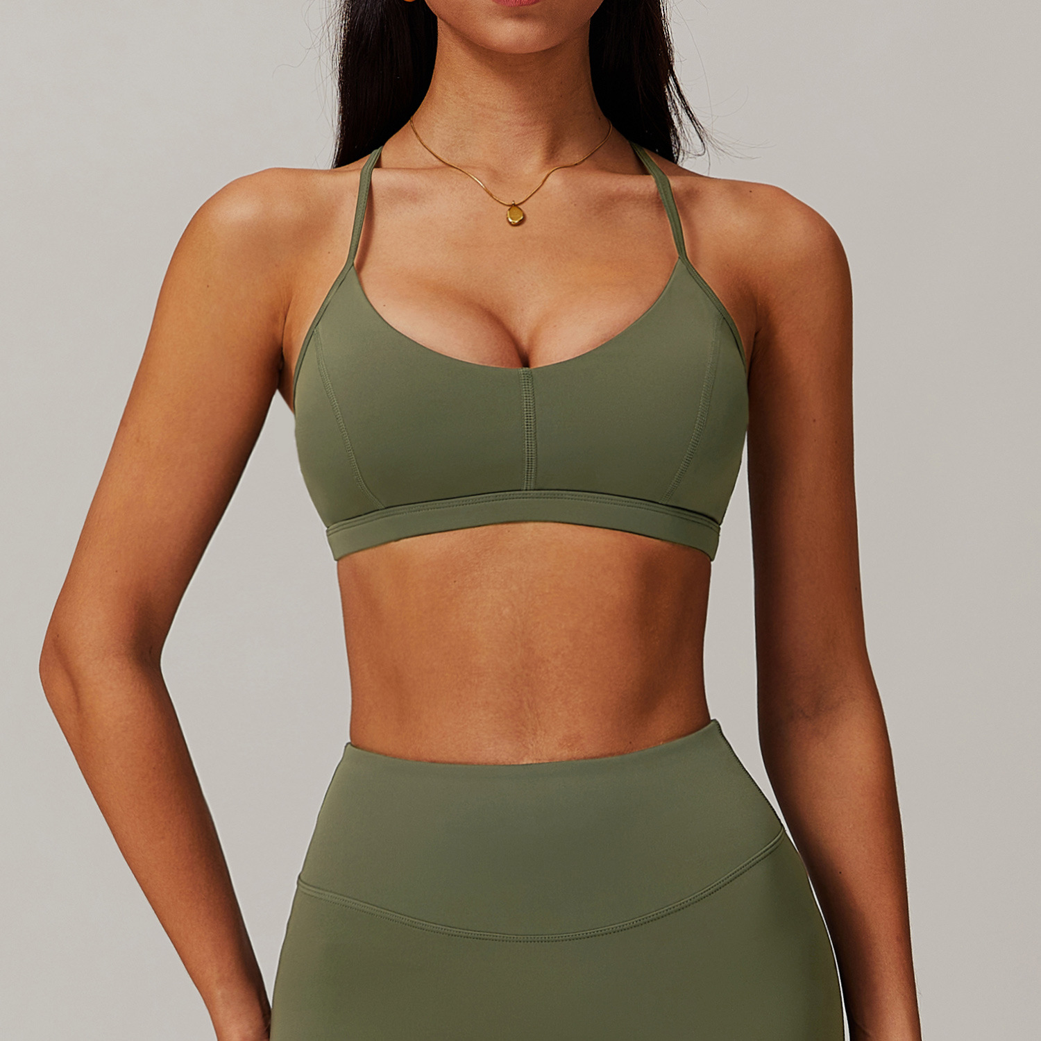Thin Strap Cross Backless Shockproof Yoga Sports Bra SYFTM0131_复制