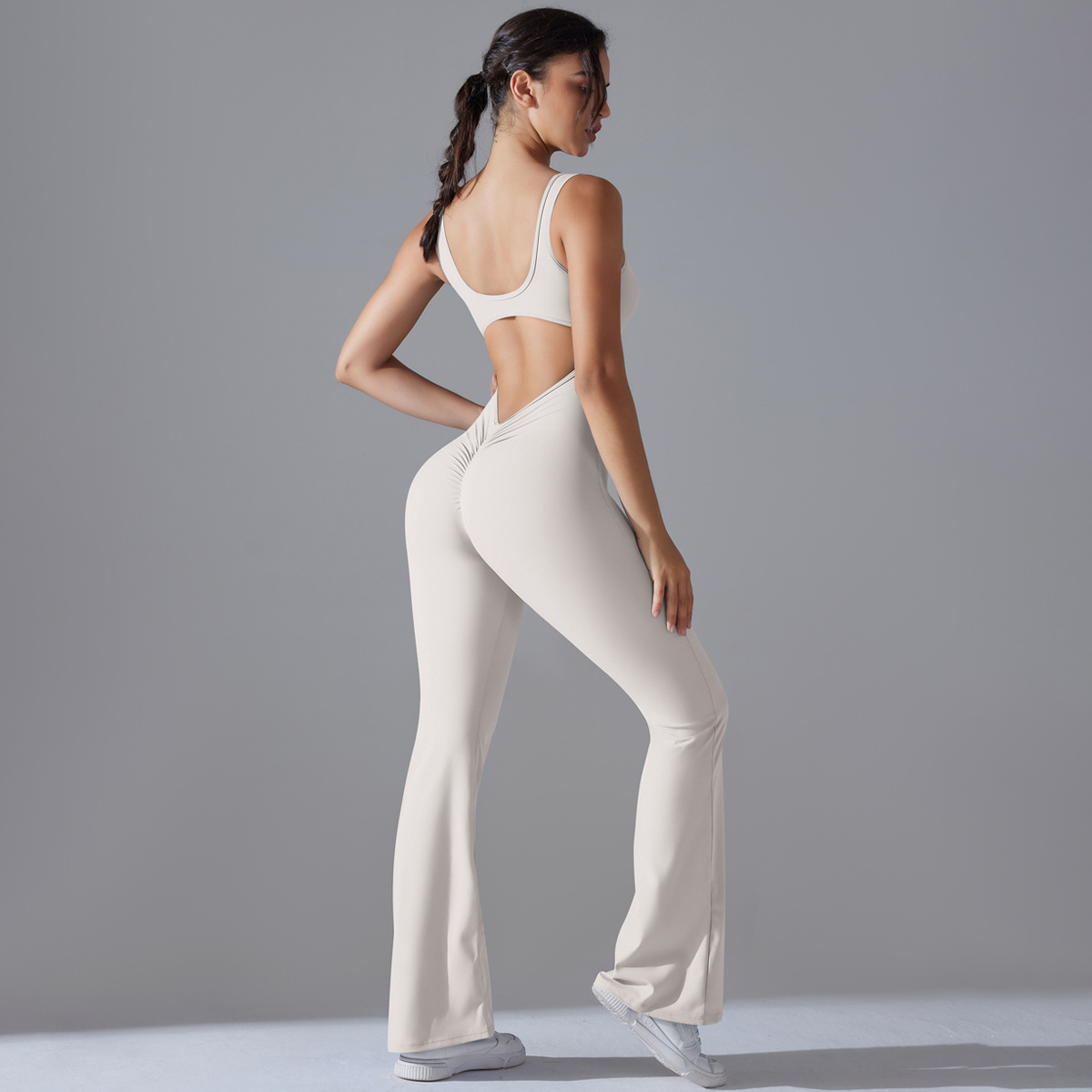 Hollow-out Hip-lifting Quick-drying Tight Fitness Sportswear 6667
