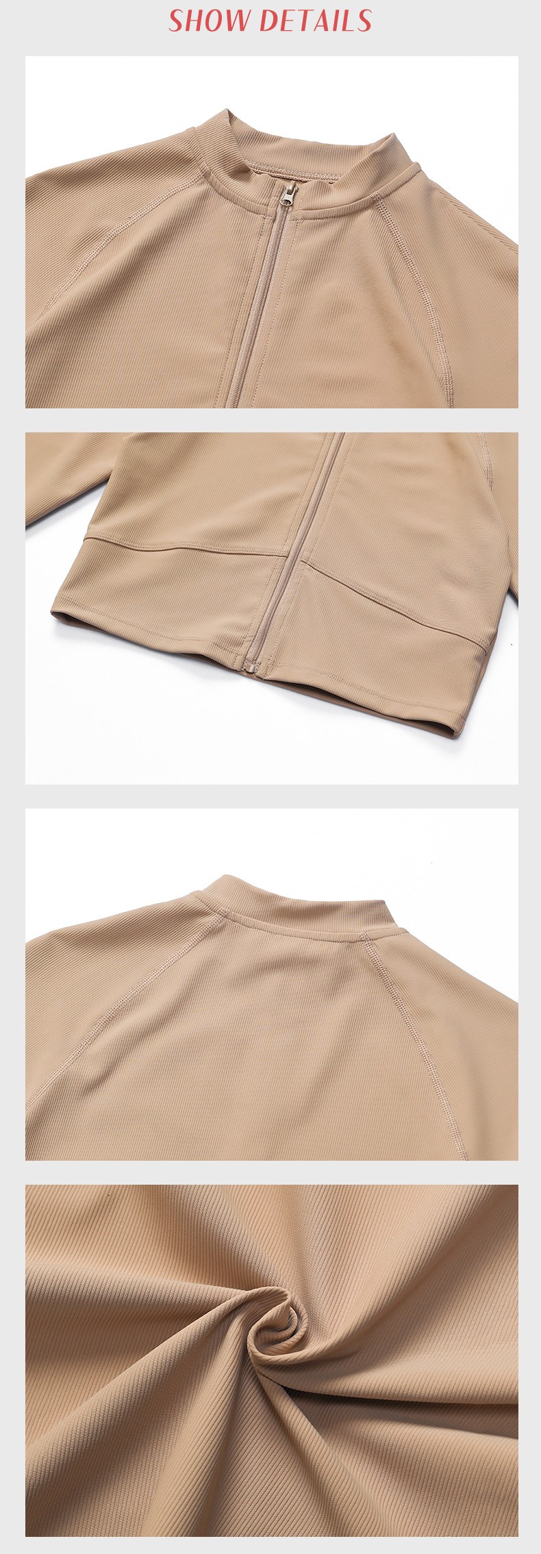 Long-Sleeved Yoga Zipper Jacket SKL-LQ6009