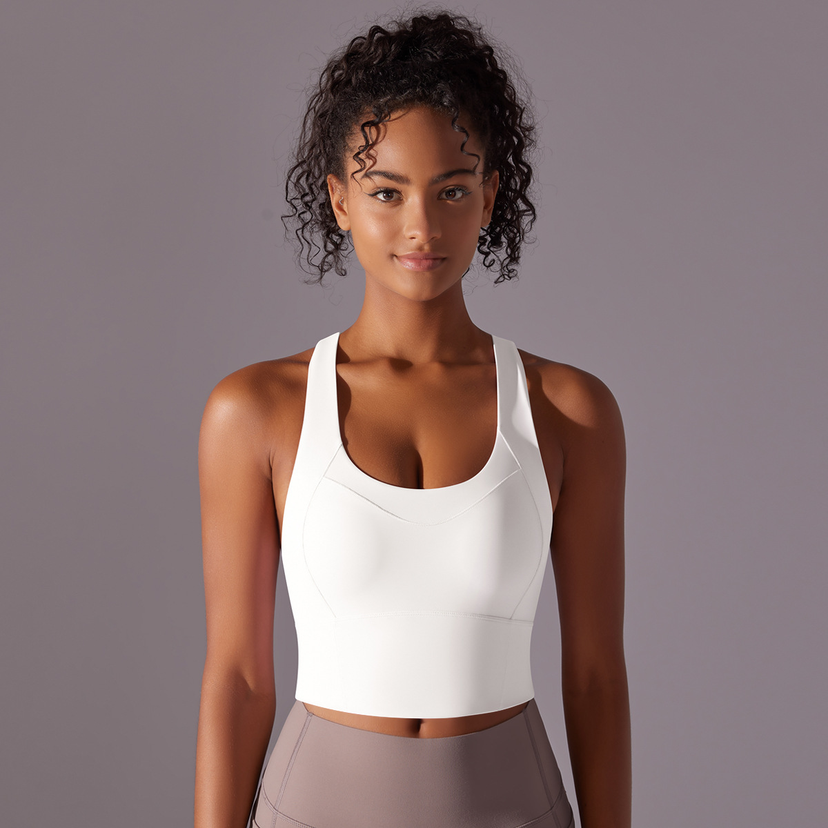Cross-back Straps Naked-feeling Yoga Bra 7009