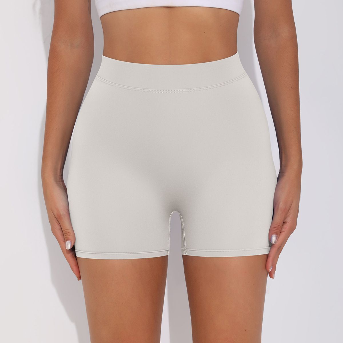 Yoga Shorts with Rear V-shaped Waist Hip-lifting and Abdominal Control 6626