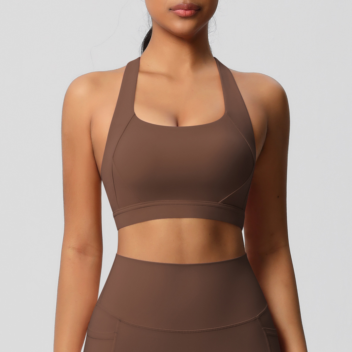 Sensational Tight Yoga Vest Shockproof High-intensity Sports Bra  7110