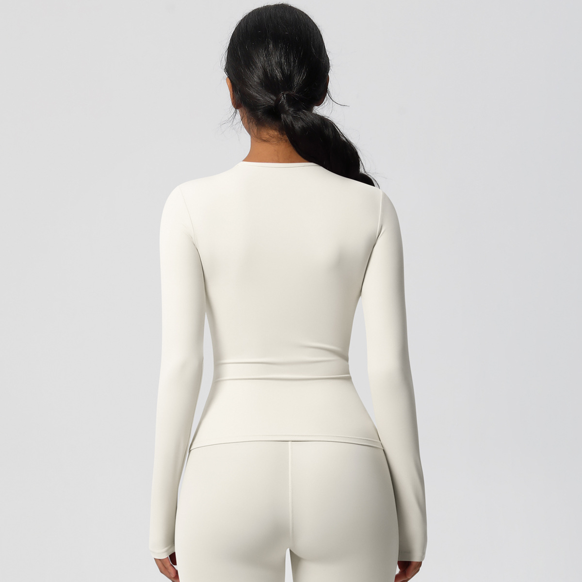 Fitted Long-sleeve Yoga Wear 7102