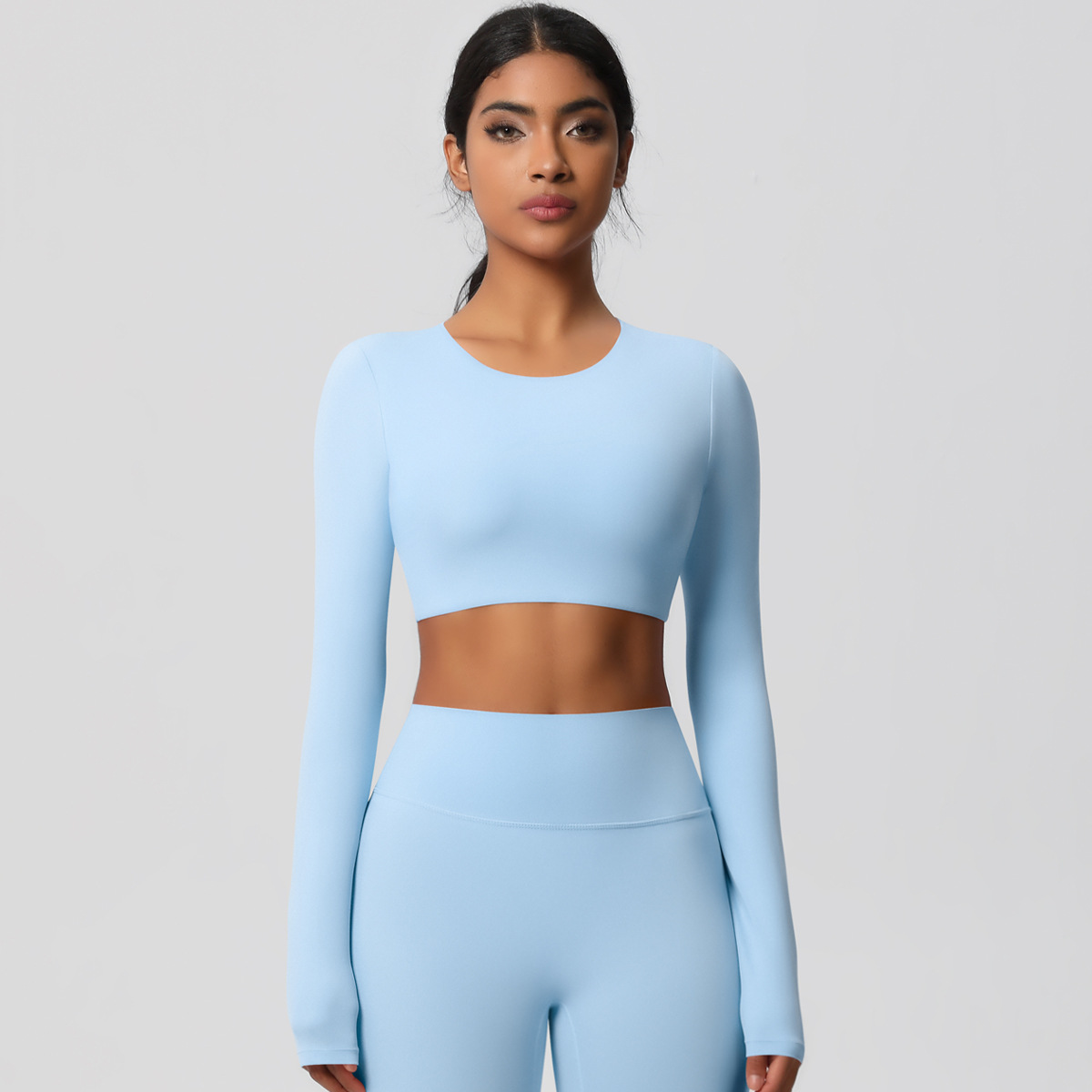 Women's Long-sleeve T-shirt for Outdoor Running 7104