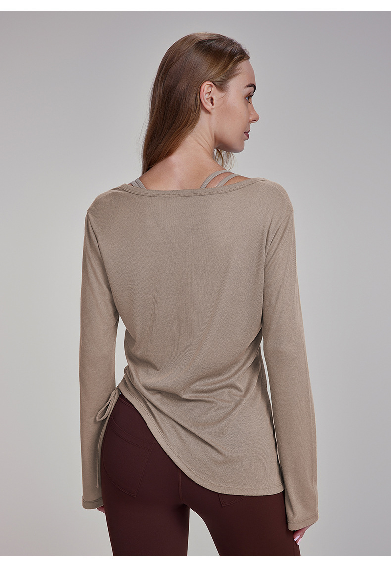 Yoga Top with Long Sleeves Suitable for Fitness  DWTS124116 