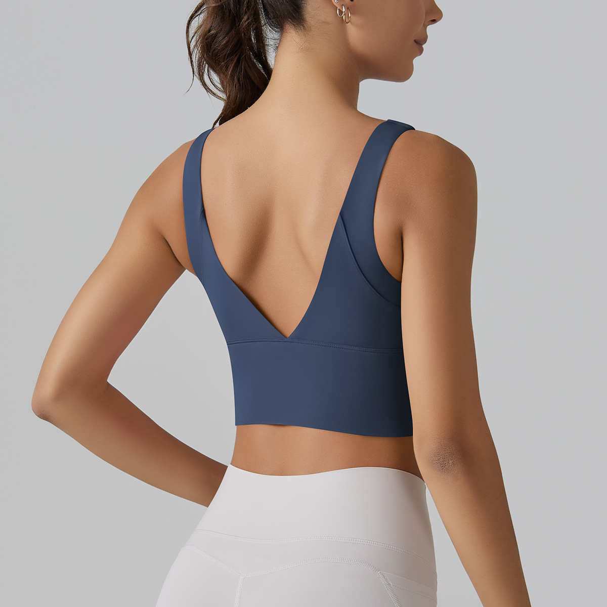 V-shaped Design Sports Bra Fitness Vest 7017