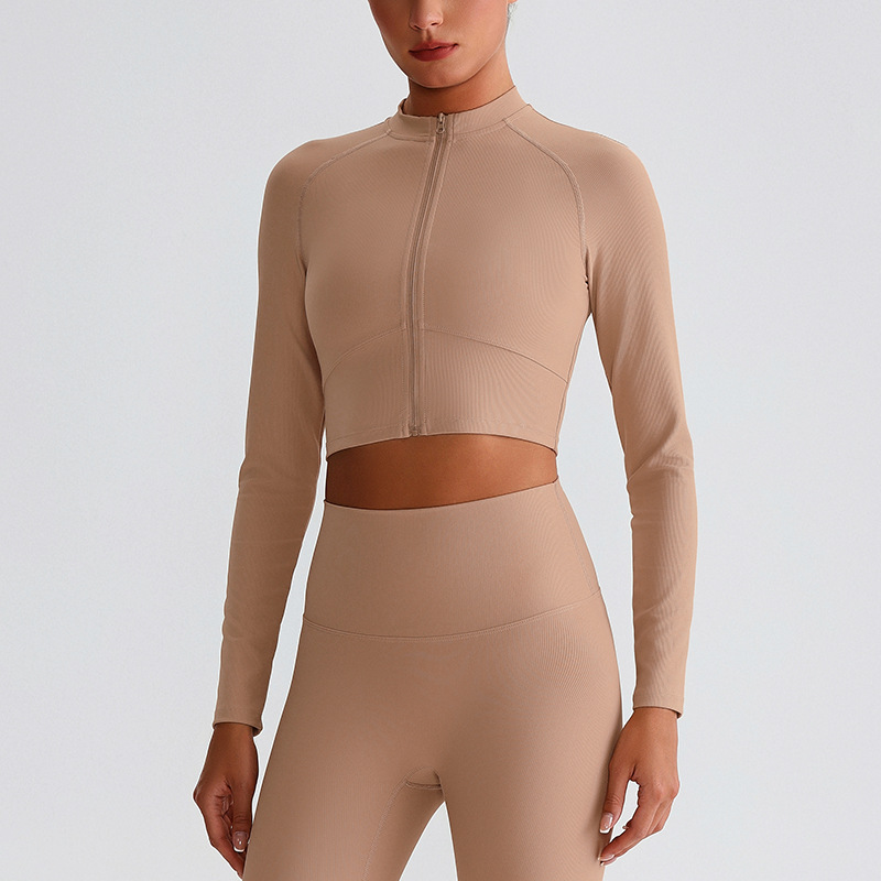 Long-Sleeved Yoga Zipper Jacket SKL-LQ6009